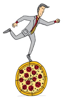 Eating at the office / Pizza lunch