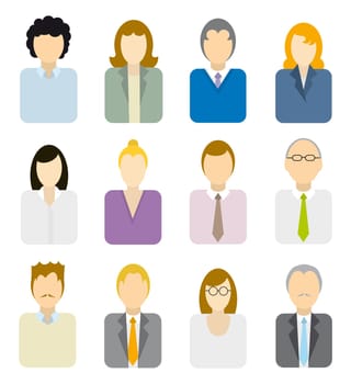 Business people icons