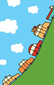 Busy road to the top