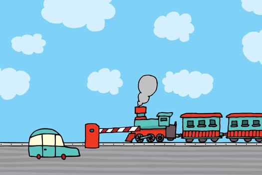 Train passing / Railroad crossing