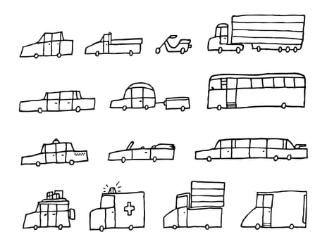 Cartoon cars / Funny transportation vehicles