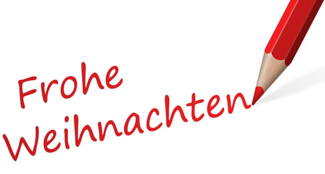 red pen with text " Merry Christmas """