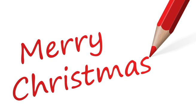 red pen with text " Merry Christmas """