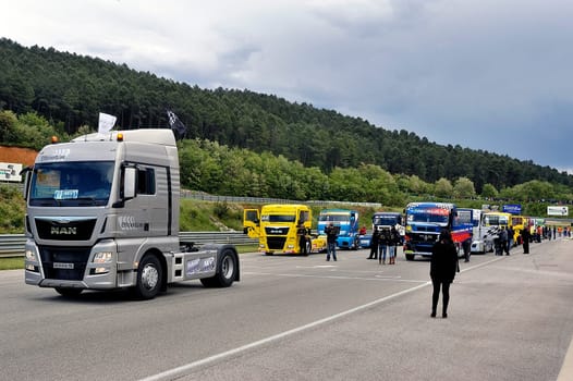 Ales - France - Grand Prix of France trucks May 25th and 26th, 2013 on the circuit of the Cevennes.