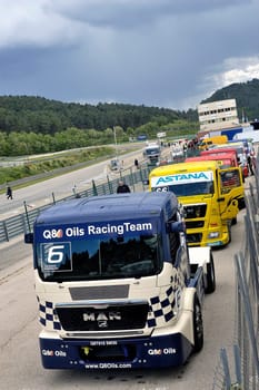 Ales - France - Grand Prix of France trucks May 25th and 26th, 2013 on the circuit of the Cevennes.