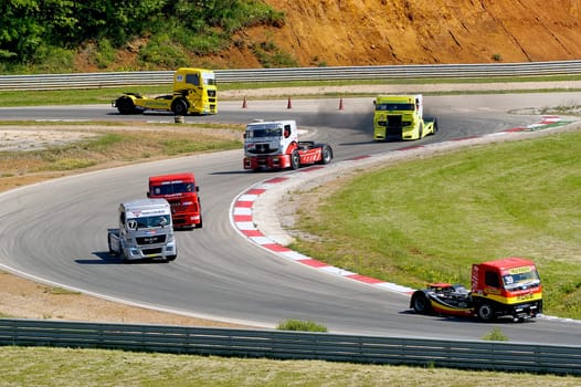 Ales - France - Grand Prix of France trucks May 25th and 26th, 2013 on the circuit of the Cevennes.