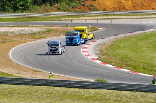 Ales - France - Grand Prix of France trucks May 25th and 26th, 2013 on the circuit of the Cevennes.