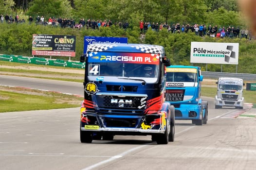 Ales - France - Grand Prix of France trucks May 25th and 26th, 2013 on the circuit of the Cevennes.