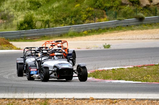chases of Caterham on the circuit of the Cevennes with Ales in the French department of Gard the May 24th and 25th, 2013. On the circuit