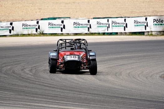 chases of Caterham on the circuit of the Cevennes with Ales in the French department of Gard the May 24th and 25th, 2013. On the circuit