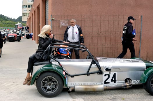 chases of Caterham on the circuit of the Cevennes with Ales in the French department of Gard the May 24th and 25th, 2013. On the circuit