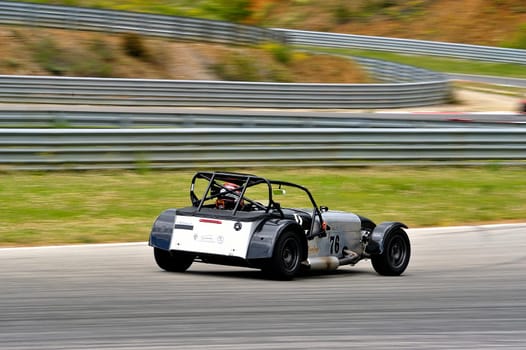 chases of Caterham on the circuit of the Cevennes with Ales in the French department of Gard the May 24th and 25th, 2013. On the circuit
