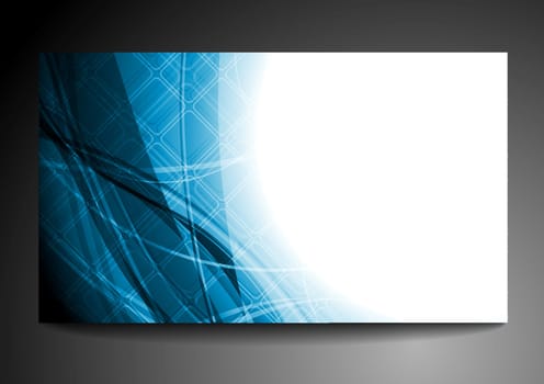 Abstract wavy tech business template