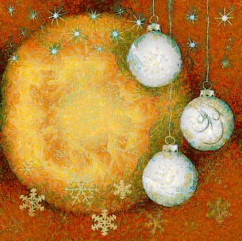 Abstract illustration - Christmas decoration - Christmas ball