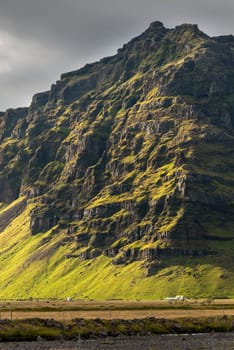mountains in Vik in Iceland