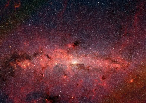 Far being shone nebula and star field against space. "Elements of this image furnished by NASA""."