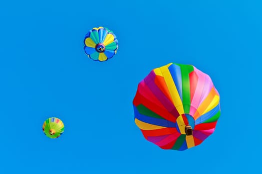 colorful hot air balloons