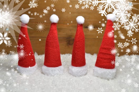 Sleigh in the snow Christmas decoration Advent