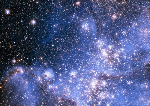 Small part of an infinite star field of space in the Universe. "Elements of this image furnished by NASA""."