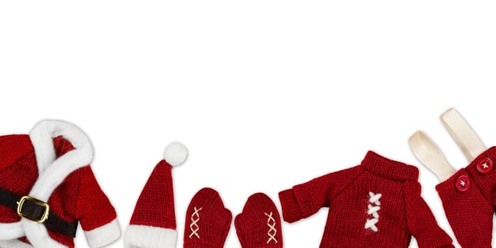 St. Nicholas costume on white background..