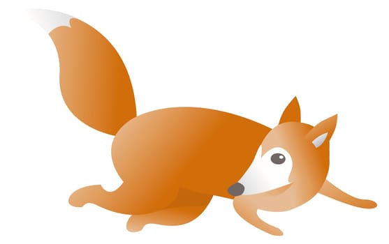 Running fox