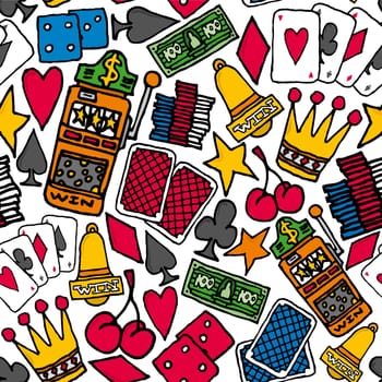 Gambling Seamless pattern / Casino background
