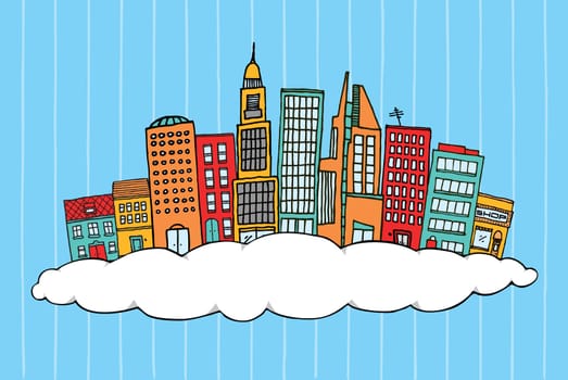 City in the clouds
