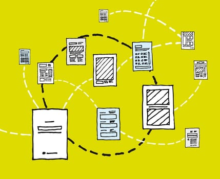 Information dynamics / Document network flow