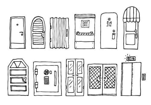 Doors and entrance set