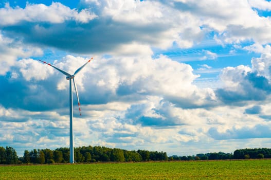 An image of windturbine on sunny day