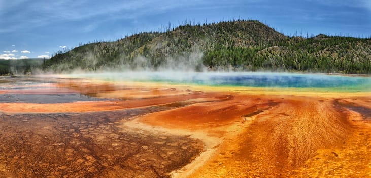 Grand Prismatic Spring in Yellowstone National Park