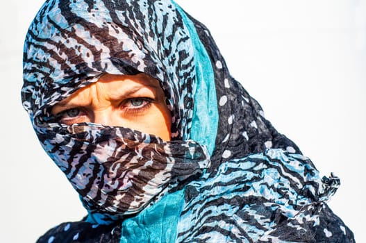 An image of muslim girl wearing higab