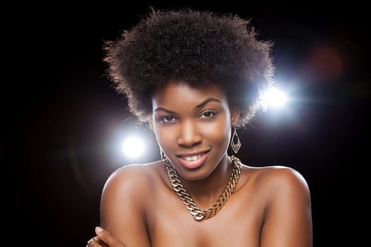 Black beauty enjoying a party lifestyle