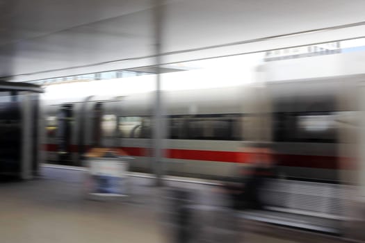ICE at departure at the station