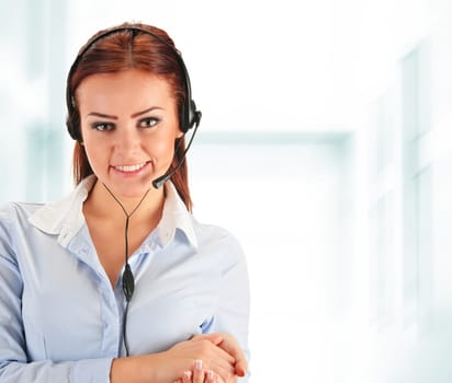 Call center operator. Customer support. Helpdesk.