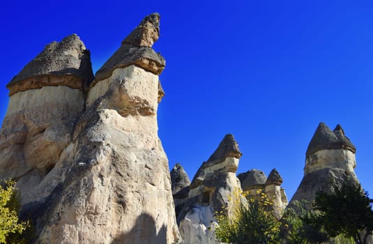 Rocks of Cappadocia in Central Anatolia, Turkey