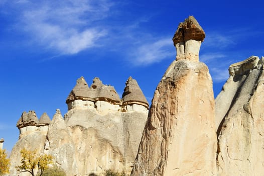 Rocks of Cappadocia in Central Anatolia, Turkey