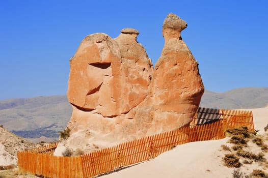 Rocks of Cappadocia in Central Anatolia, Turkey