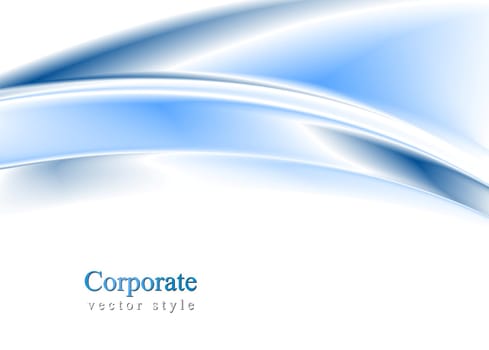 Smooth vector waves abstract design