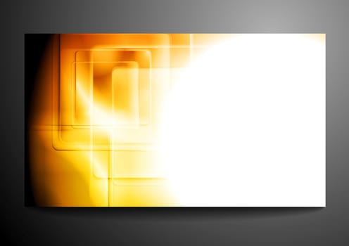 Abstract tech business card design. Vector background