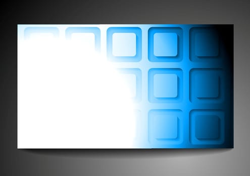Bright squares shapes vector card