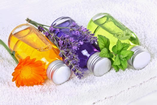 Wellness,massage with medical plants
