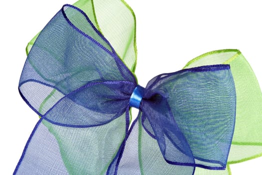 Blue and green gift ribbon