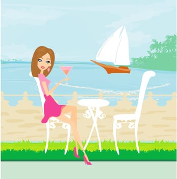 girl on vacation