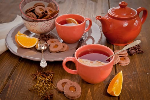 Hot tea / Gluehwein and places at Christmas time