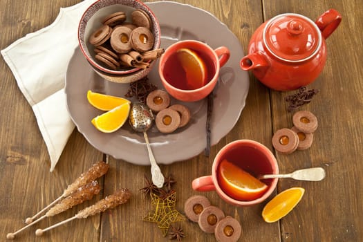 Hot tea / Gluehwein and places at Christmas time