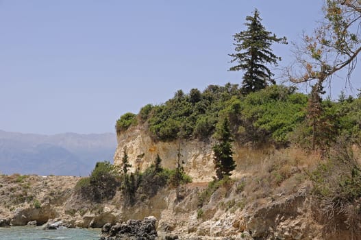 Steep coast