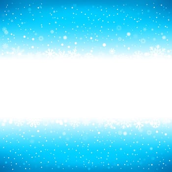 The white snow on the azure mesh background with textarea, winter theme. No transparent objects