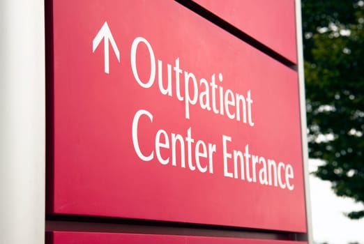 Street sign at the local hospital