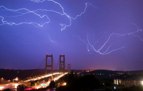 Spectacular storm shows it's power over the Tacoma Narrows